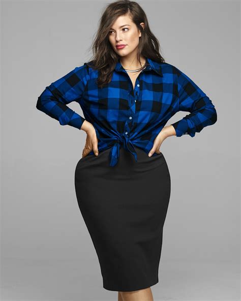 Casual Plus Size Pencil Skirt Outfits Pencil Skirt Outfit Plus Size Ashley Graham Jean