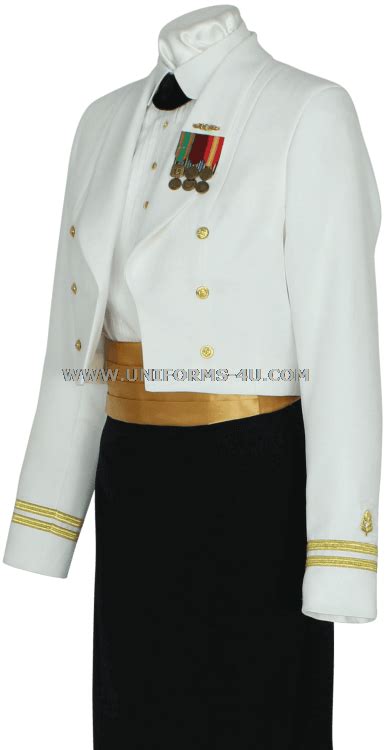 Us Navy Female Officer Dinner Dress White Uniform