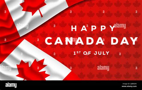 Canada Day With Realistic Canadian Day Background Stock Vector Image
