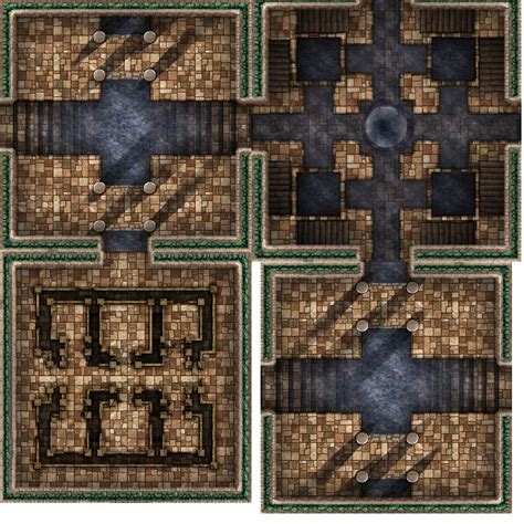 50 Different Gridless Modular Map Dungeon Bundle For Digital Etsy 日本
