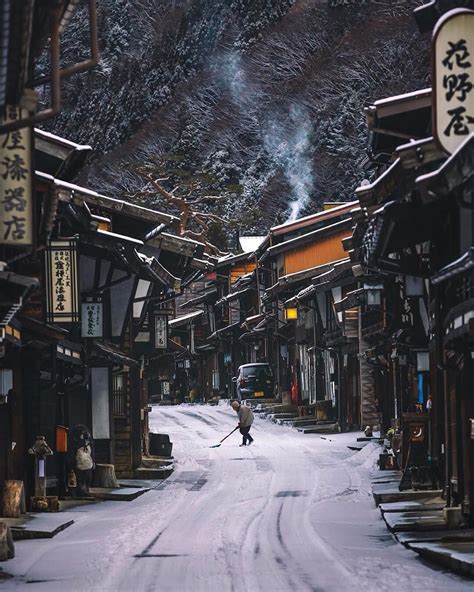 Charming View Of Naganos Winter Scenery Amazing Photo By 22phottt