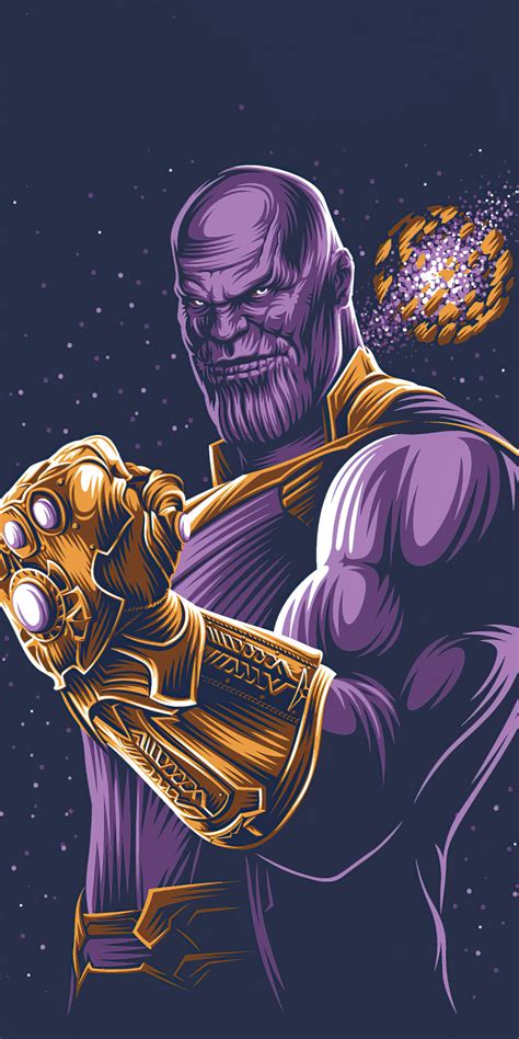 1080x2160 Thanos With Gauntlet Minimalism 4k One Plus 5thonor 7xhonor