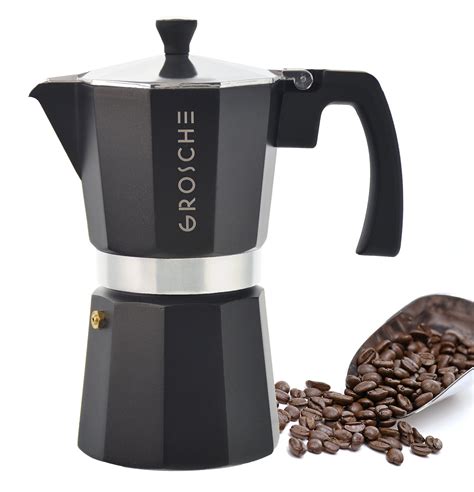 Grosche Milano Moka 6 Cup Stovetop Espresso Coffee Maker With Italian