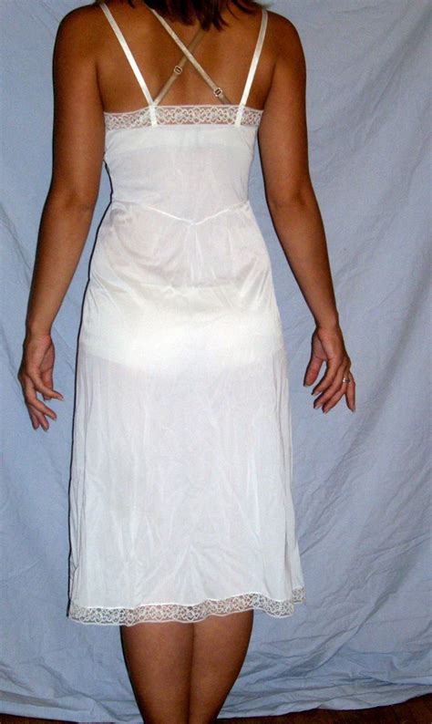 1950 Vintage Rhythm Lingerie White Full Slip New Nwt Size 32 34 From