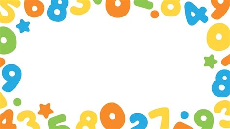 Premium Vector Colorful And Playful Numbers Background Perfect