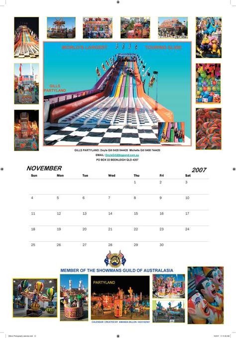 The Showmens Guild Calendar