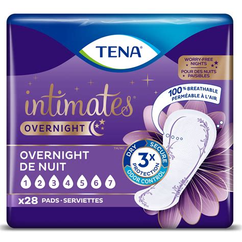 Tena Intimates Overnight Pad 28 Count Walmart Com Walmart Com