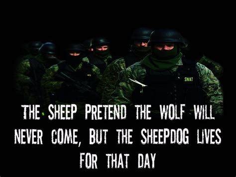 Swat Team Poster Warrior Poster Hero Poster Sheepdog Quote 18x24