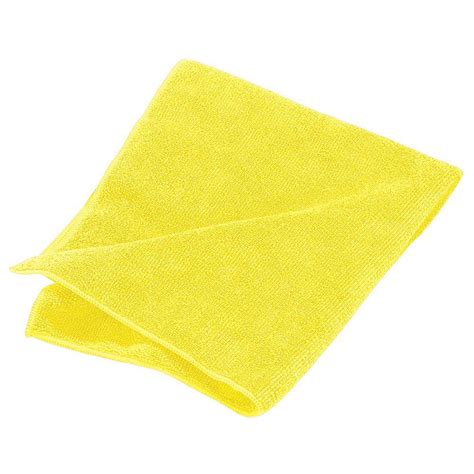 Carlisle 16 In X 16 In Microfiber Terry Cleaning Cloth In Yellow