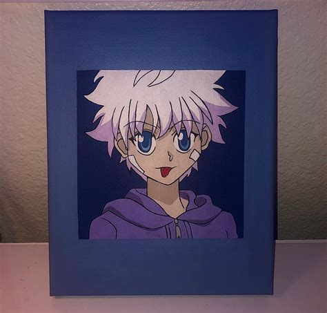 8x10 Anime Canvas Painting Etsy