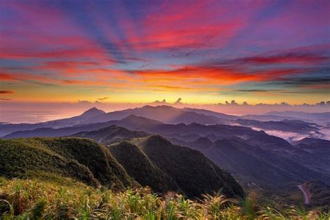 Awesome Taiwan Sunset Beautiful Sunrise Nature Landscape