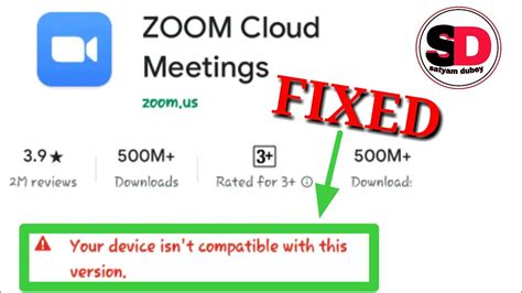 How To Fix Device Is Not Compatible With This Version Zoom Cloud Meet