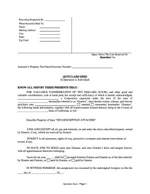 Quit Claim Deed Form Washington State Templates Fillable Printable Samples For PDF Word