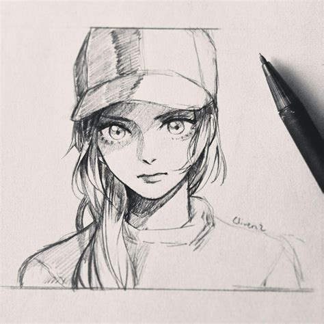 Girl Drawing Sketches Pencil Art Drawings Anime Girl Drawings