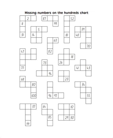 7 Best Images Of Missing Number Charts Printable Missing 100s Chart