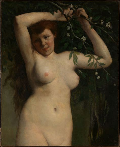 Gustave Courbet Nude With Flowering Branch The Metropolitan Museum Of Art