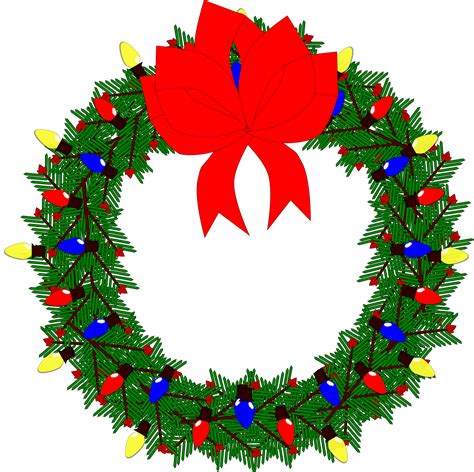 Holiday Wreath Clip Art Clipart Best