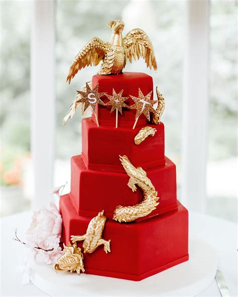 a chinese inspired wedding with bohemian touches wedding cake red amazing wedding cakes modern