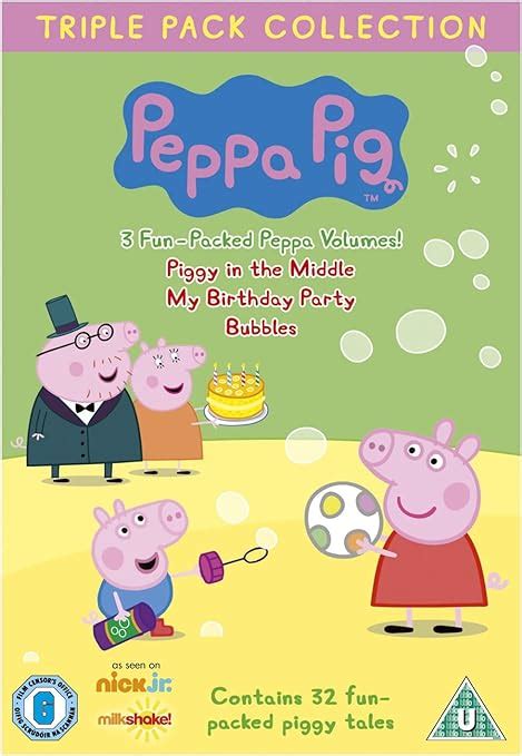 Peppa Pig Piggy In The Middlemy Birthday Partybubbles 3 Dvd