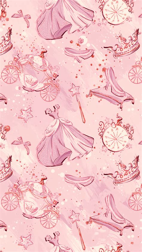 Pink Cinderella Disney Phone Wallpaper Cinderella Wallpaper
