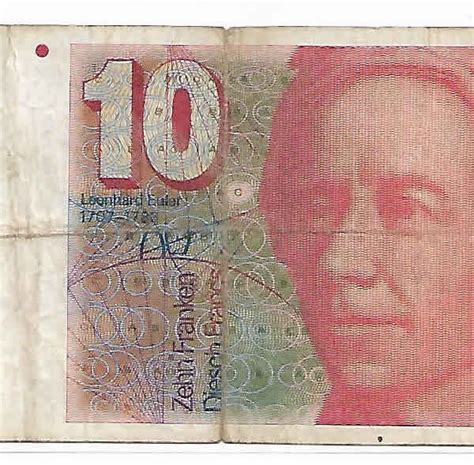 Switzerland 10 Francs 1979 92 Used Currency Note Kb Coins