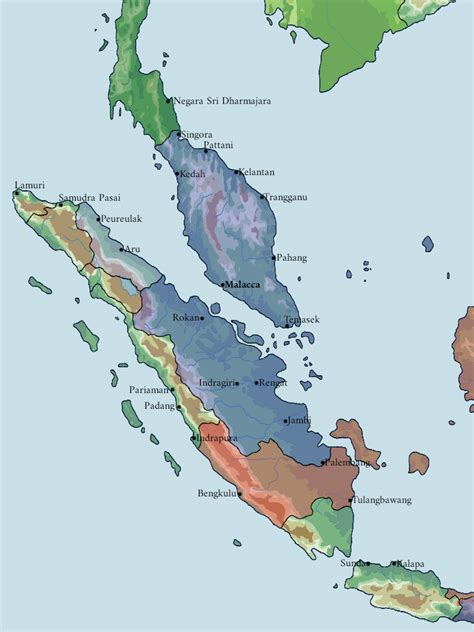 The Sultanate Of Malacca In 1520 Rimaginarymaps
