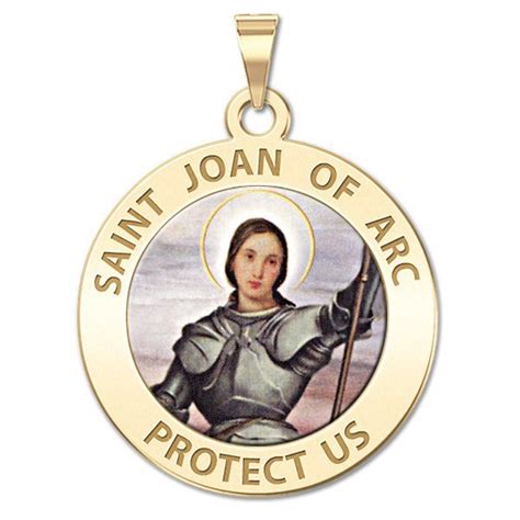 Saint Joan Of Arc Religious Medal Color Exclusive St410 Rc