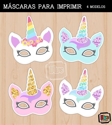 Dibujos De Mascaras De Unicornios Alas Blancas Para Colorear
