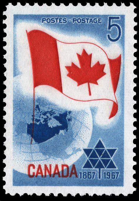 Centennial 1867 1967 Canada Postage Stamp