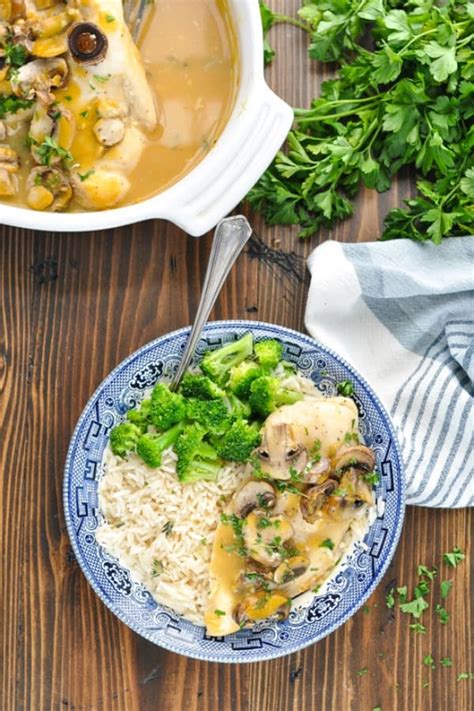 The chicken should read an internal temperature of 165 f. Dump-and-Bake Chicken Marsala Recipe - The Seasoned Mom