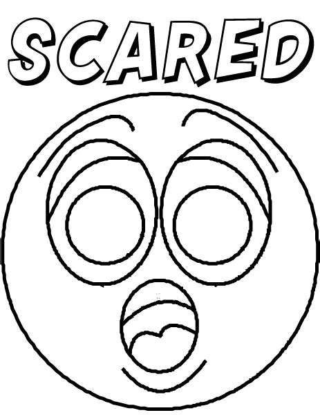 Scared Face Coloring Pages At Getdrawings Free Download