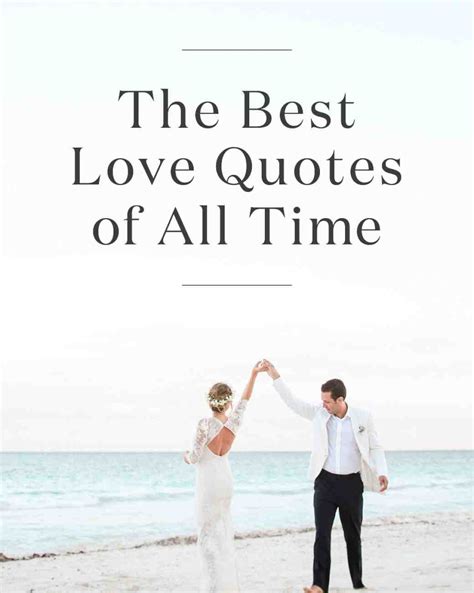 The Best Love Quotes Of All Time For Newly Married Couple On Beach With Ocean In Background