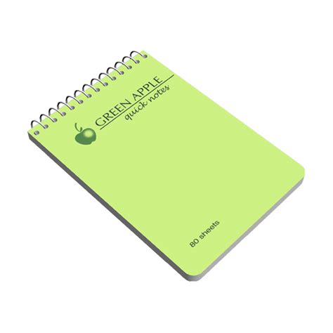 Buy Green Apple Spiral Notebook 80 Leaves Sm Stationery