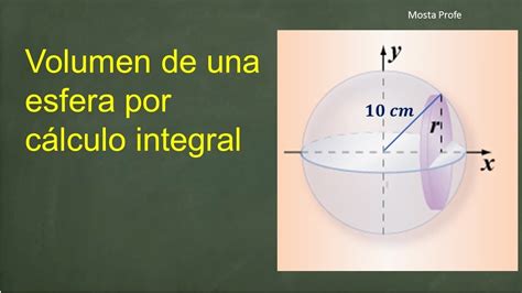 Cómo Hallar El Volumen De Una Esfera Por Calculo Integral De Manera