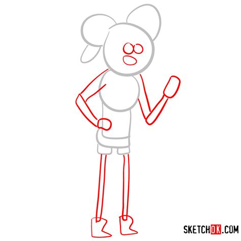 How To Draw Cj Regular Show Sketchok Easy Drawing Guides