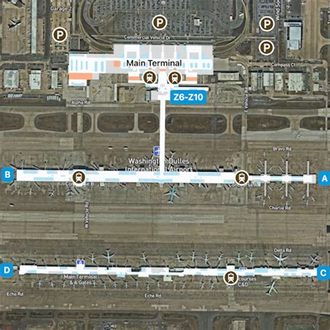 Washington Dulles Airport Map Guide To Iads Terminals