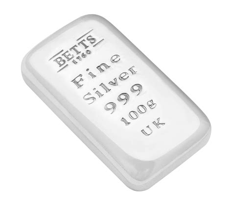 100g Silver Bar Betts Buy Online Betts Investments