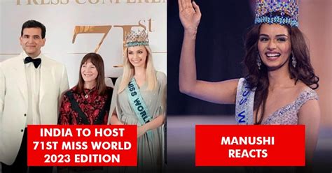 India To Host Miss World 2023 After 27 Years Manushi Chhillar Expresses Her Happiness Rvcj Media