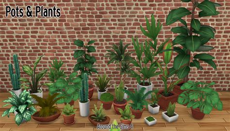 Around The Sims 4 Custom Content Download Pots And Plants