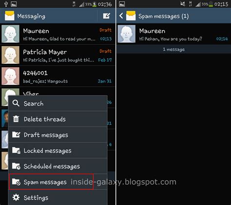 Inside Galaxy Samsung Galaxy S4 How To Block Unwanted Or Unknown Text