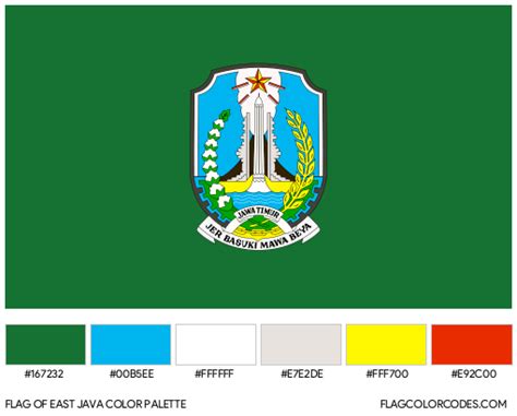 East Java Flag Color Codes