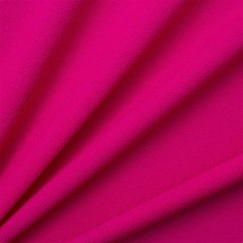 designer hot pink single wool crêpe £47 90 metre joel and son fabrics neon pink bright pink