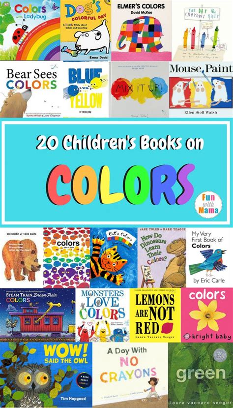 20 Childrens Books About Colors Preschool Colors Learning Colors