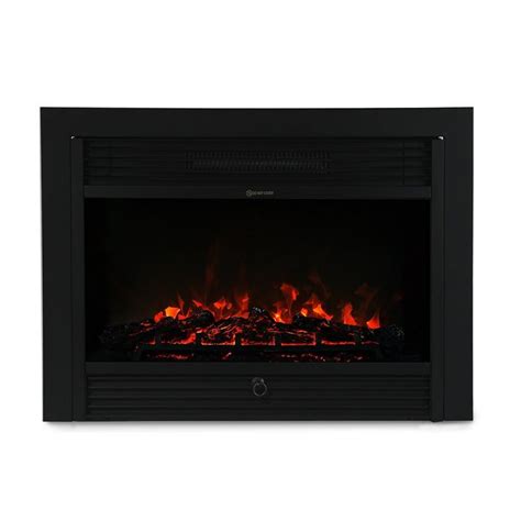 Xtremepowerus Electric Fireplace Insert Wremote And Timer 285 1500w