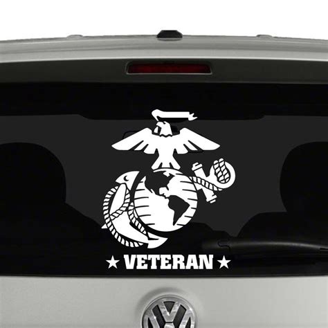 Marine Corps Veteran Ega Vinyl Decal Sticker