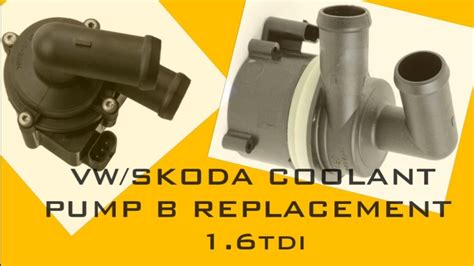 VW SKODA COOLANT B REPLACEMENT YouTube