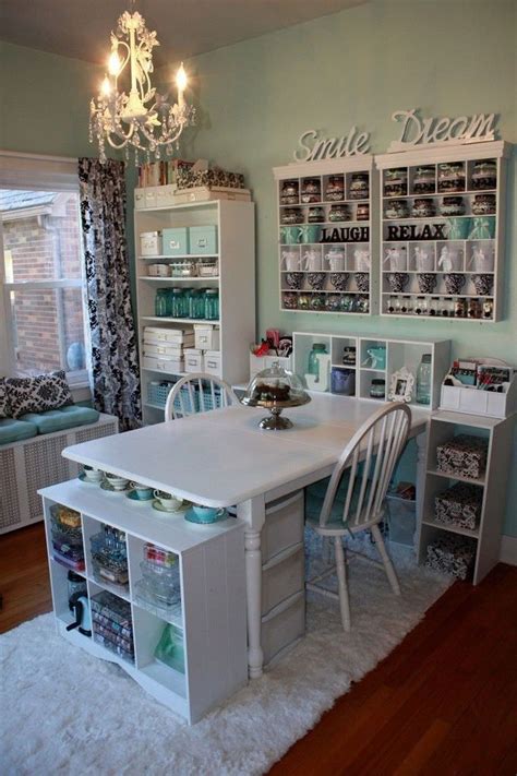 48 Awesome Diy Craft Room Ideas For Small Spaces Craft Room Office