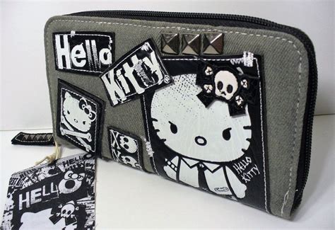 Loungefly Hello Kitty Angry Punk Kitty Zip Wallet Licensed Sanrio Brand