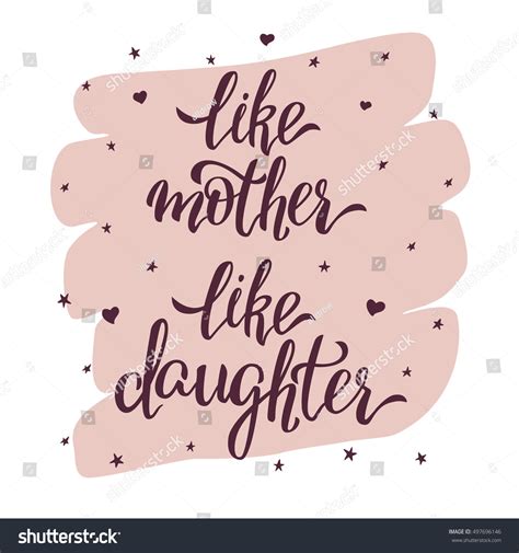 Like Mother Like Daughter Stock Vector Royalty Free 497696146