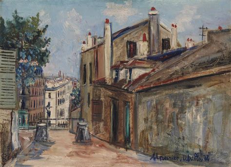 Maurice Utrillo 1883 1955 La Maison De Mimi Pinson à Montmartre